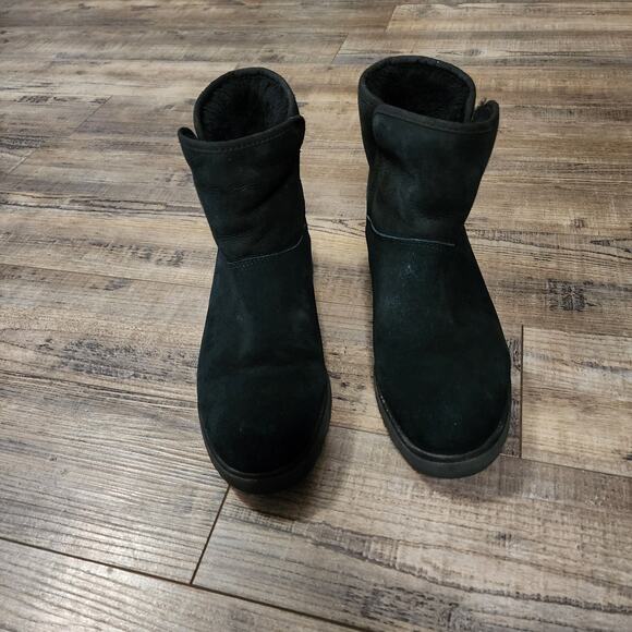 Pre-owned UGG Kristin black suede classic boots size 9 - Picture 3 of 10